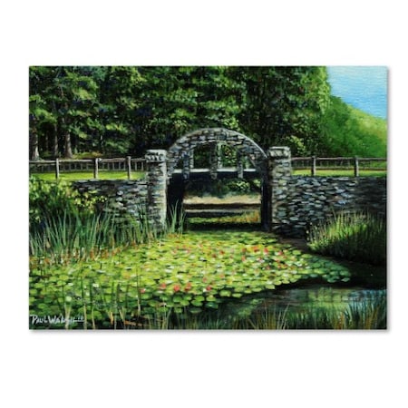 Paul Walsh 'Garden Bridge' Canvas Art,18x24